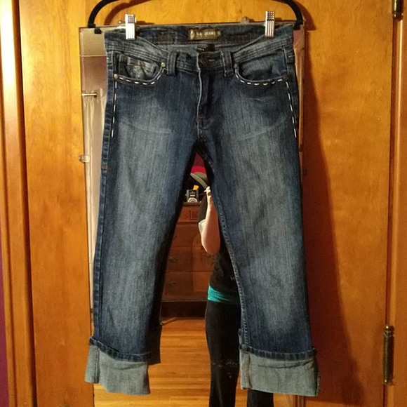 BB denim capris size 5 - Picture 3 of 4